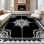 Intricate Floral Mandala Pattern Rug