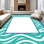 Oceanic Wave Pattern Design Rug
