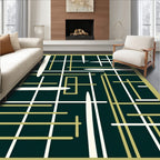 Abstract Geometric Line Art Rug