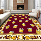 Popcorn Pattern With Decorative Border Rug