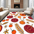 Warm Autumn Harvest Fruit Pattern Rug