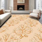 Delicate Floral Arrangement Pattern Rug