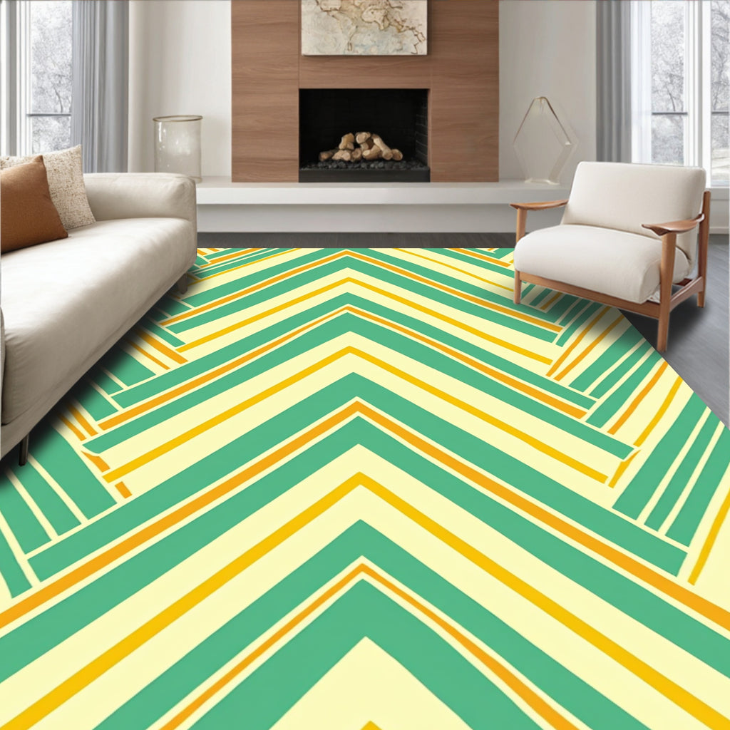Chevron Stripe Pattern Rug