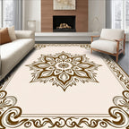 Ornate Mandala Decorative Frame Design Rug