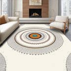 Native Sun Inspired Geometric Mandala Rug