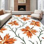 Autumn Leaf Vine Pattern Rug