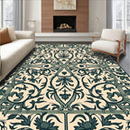 Classic Floral Vine Detailed Pattern Rug