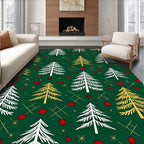 Festive Tree Pattern Design Rug