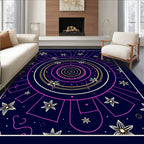 Circular Starburst Pattern Rug