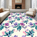 Abstract Floral Garden Pattern Rug