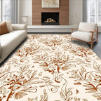 Ornate Vine Foliage Pattern Rug