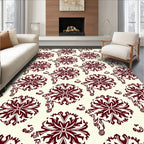 Elegant Floral Medallion Pattern Rug