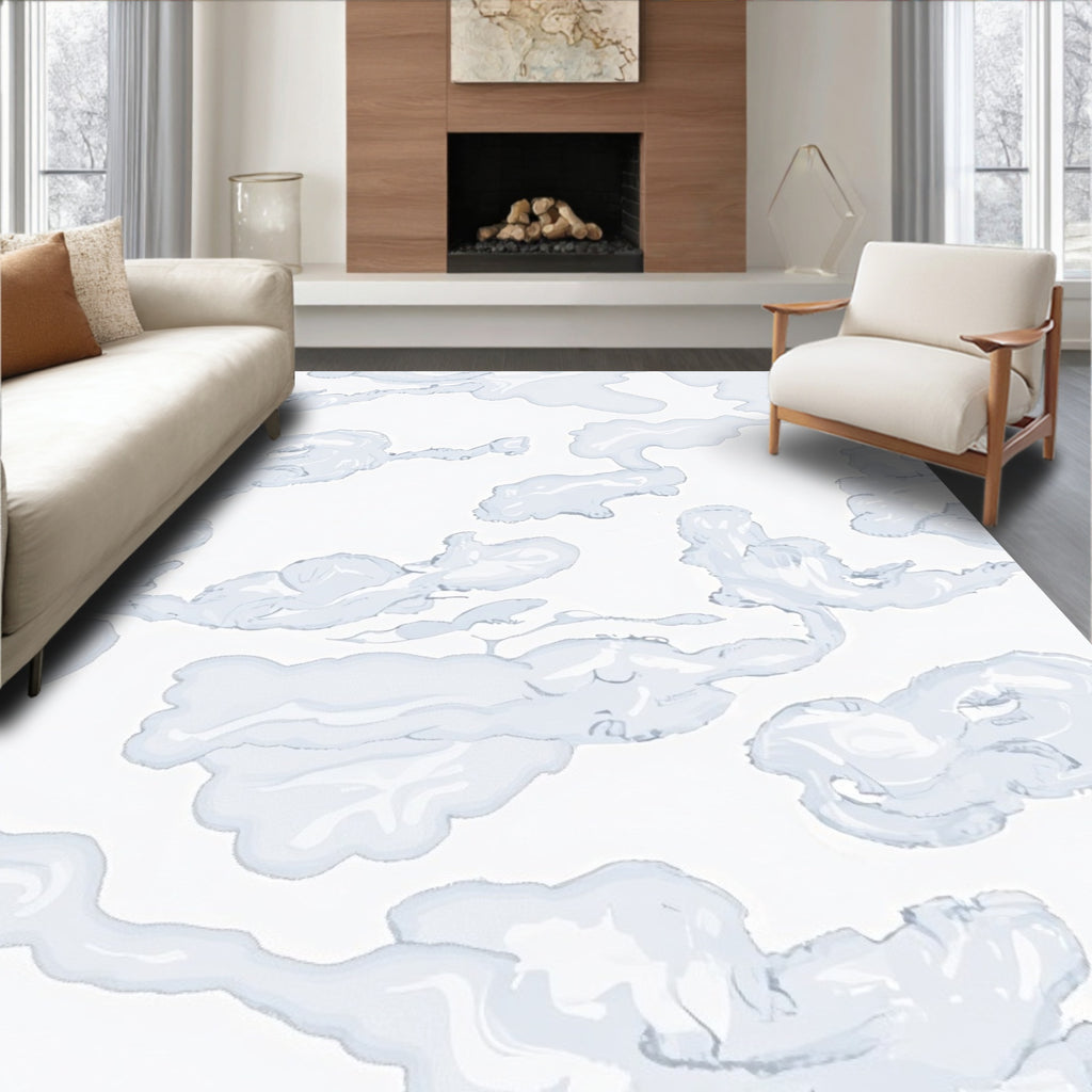 Abstract Cloud Form Pattern Rug