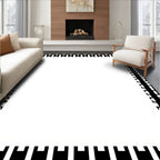 Bold Geometric Border Design Rug