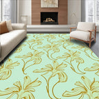 Art Nouveau Floral Pattern Rug