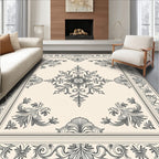 Classic Floral Motif Border Design Rug