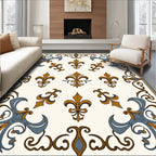 Regal Fleur De Lis Patterned Rug