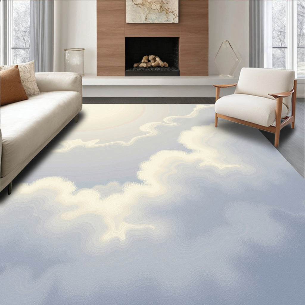 Sky Cloud Pattern Design Rug