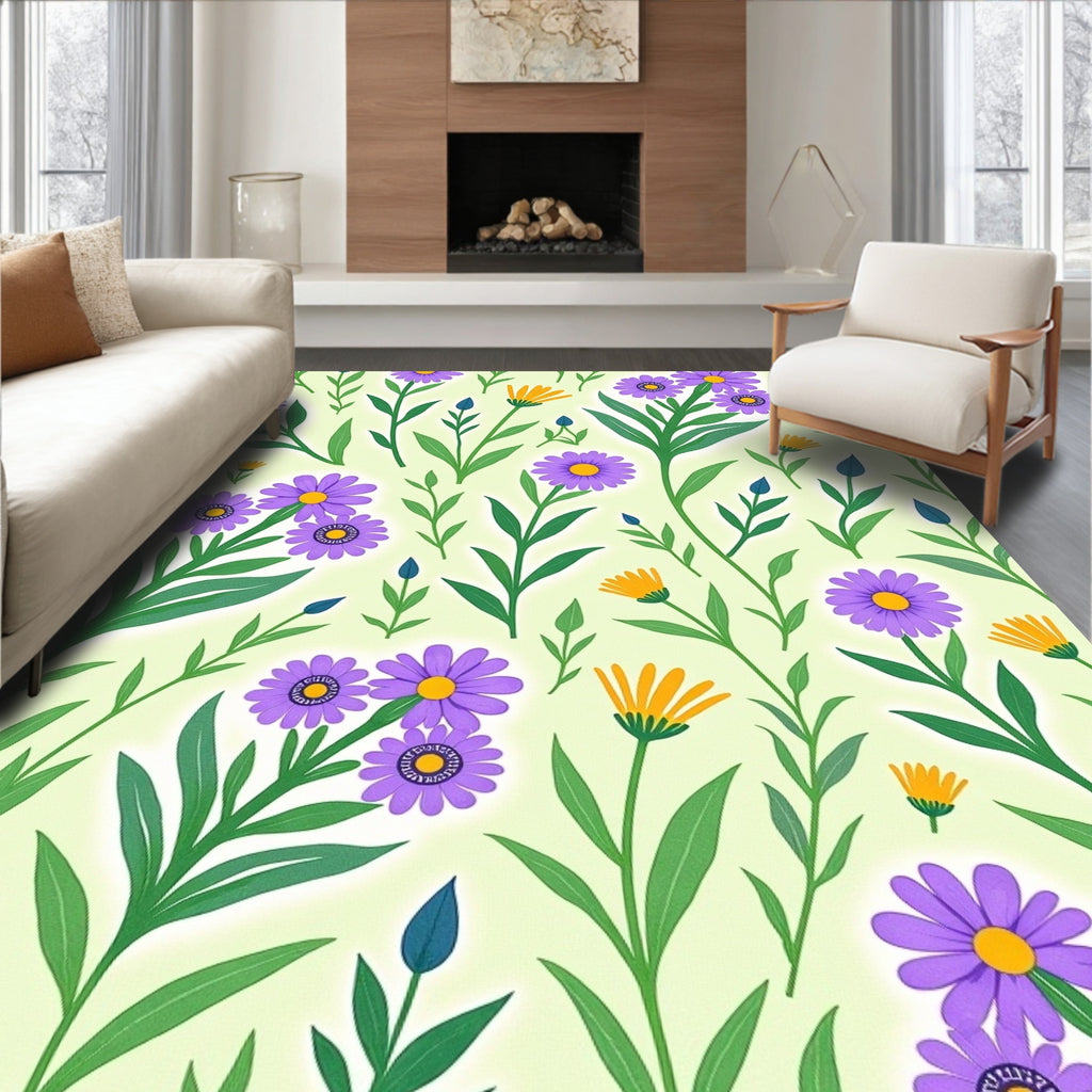 Floral Garden Pattern Rug