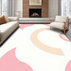 Abstract Pastel Shapes Geometric Rug