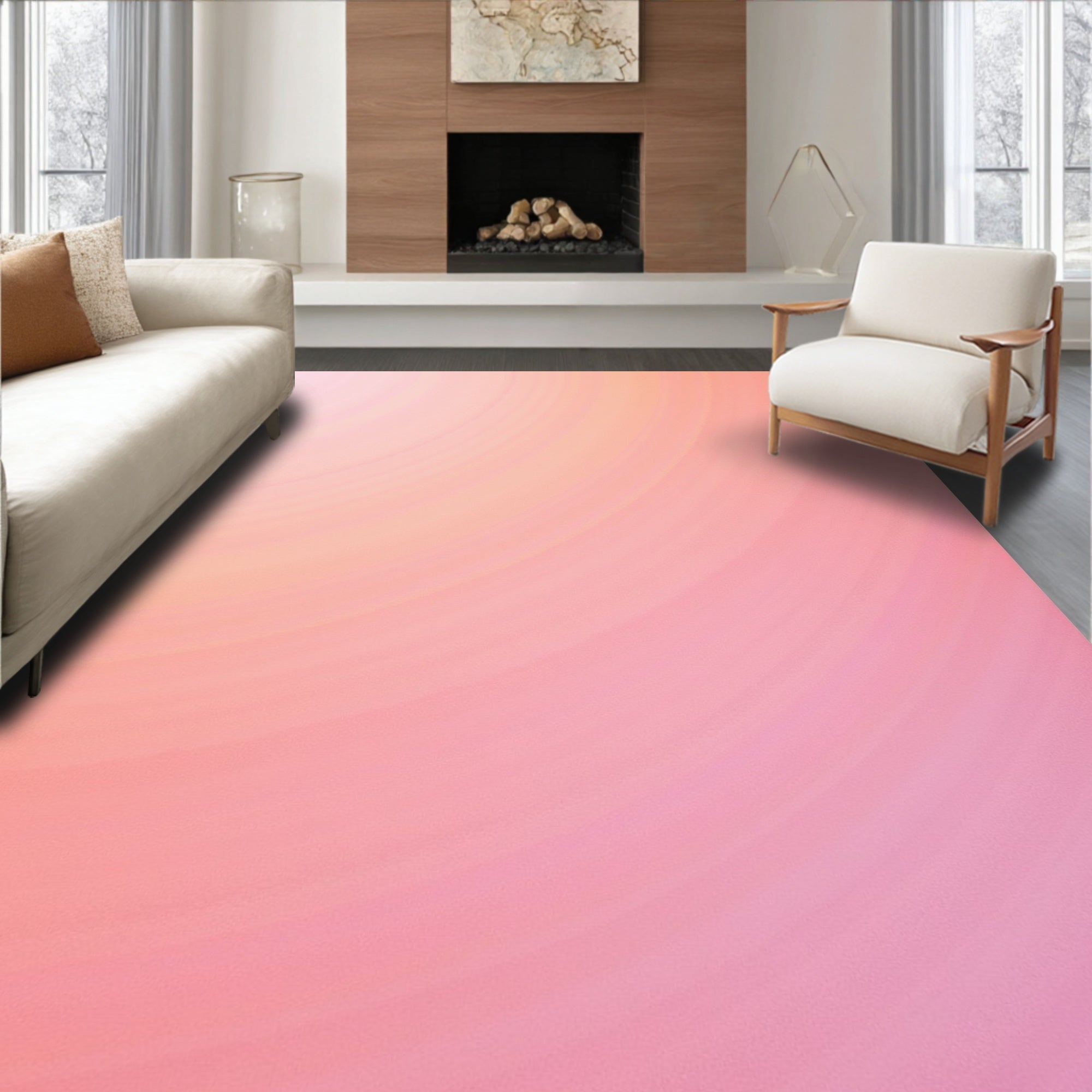 Gradient Swirl Soft Palette Rug