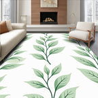 Spring Green Leafy Branch Repeat Rug
