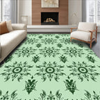 Ornate Sunburst Paisley Pattern Rug