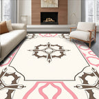 Ornate Floral Scroll Pattern Rug