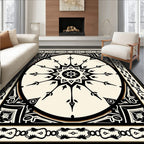 Mandala With Ornate Border Design Rug