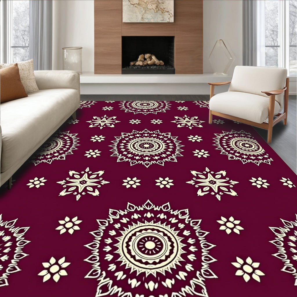 Mandala Inspired Intricate Pattern Rug