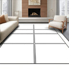 Geometric Rectangles Lines Area Rug