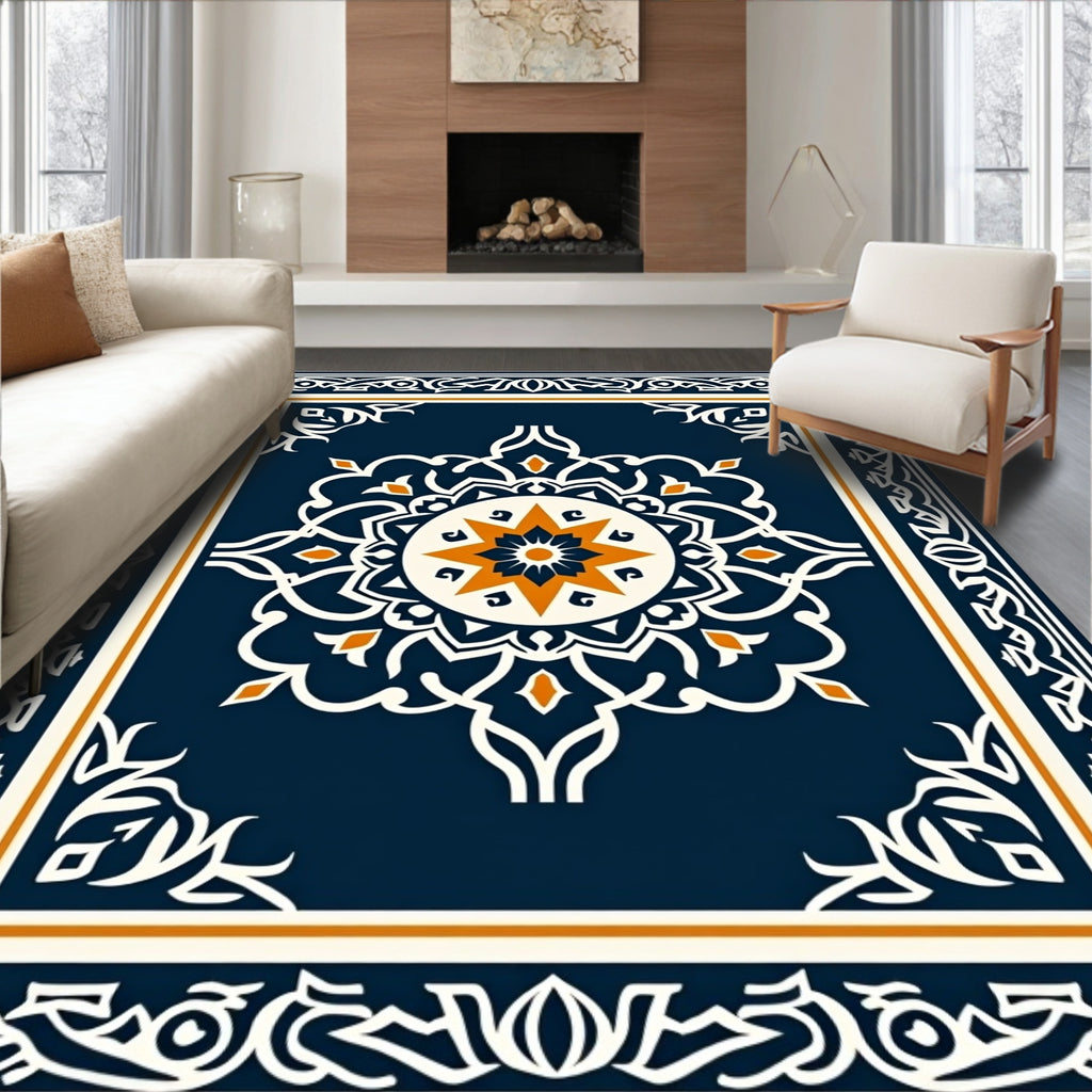 Ornate Mandala Patterned Classic Rug