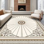 Radiant Sunburst Elegant Outline Rug