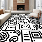 Bold Abstract Geometric Design Rug