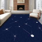 Starburst And Dots Pattern Rug