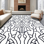 Organic Flow Symmetry Pattern Rug