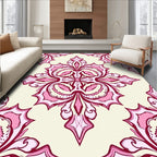 Elegant Rose Petal Motif Design Rug
