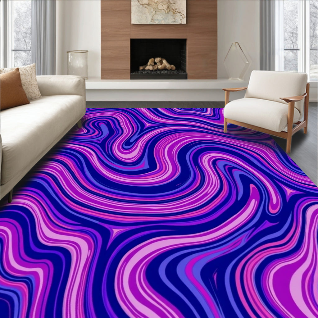 Vibrant Swirls Pattern Rug