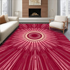 Radiating Sunburst Pattern Rug