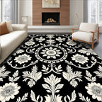 Ornate Floral Medallion Pattern Rug