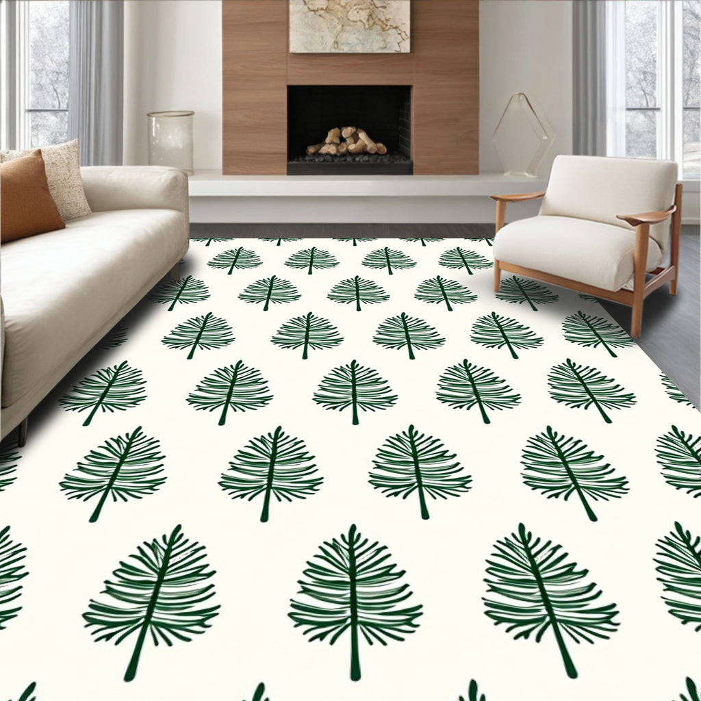 Forest Pine Tree Pattern Design Rug