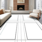 Modern Grid Geometric Pattern Design Rug