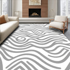 Abstract Flowing Lines Pattern Rug