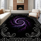 Cosmic Swirl Nebula Pattern Rug