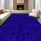 Hexagonal Overlay Abstract Pattern Rug