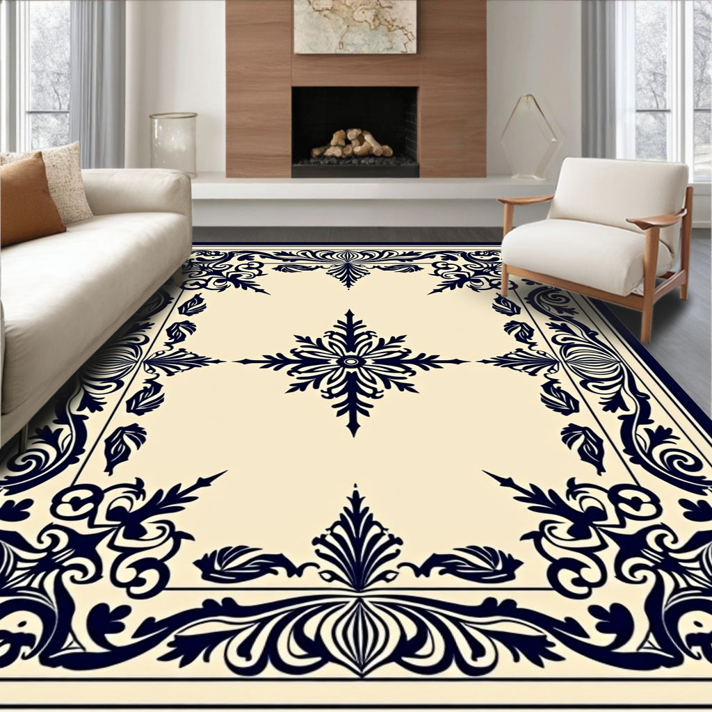 Ornate Floral Classic Pattern Rug