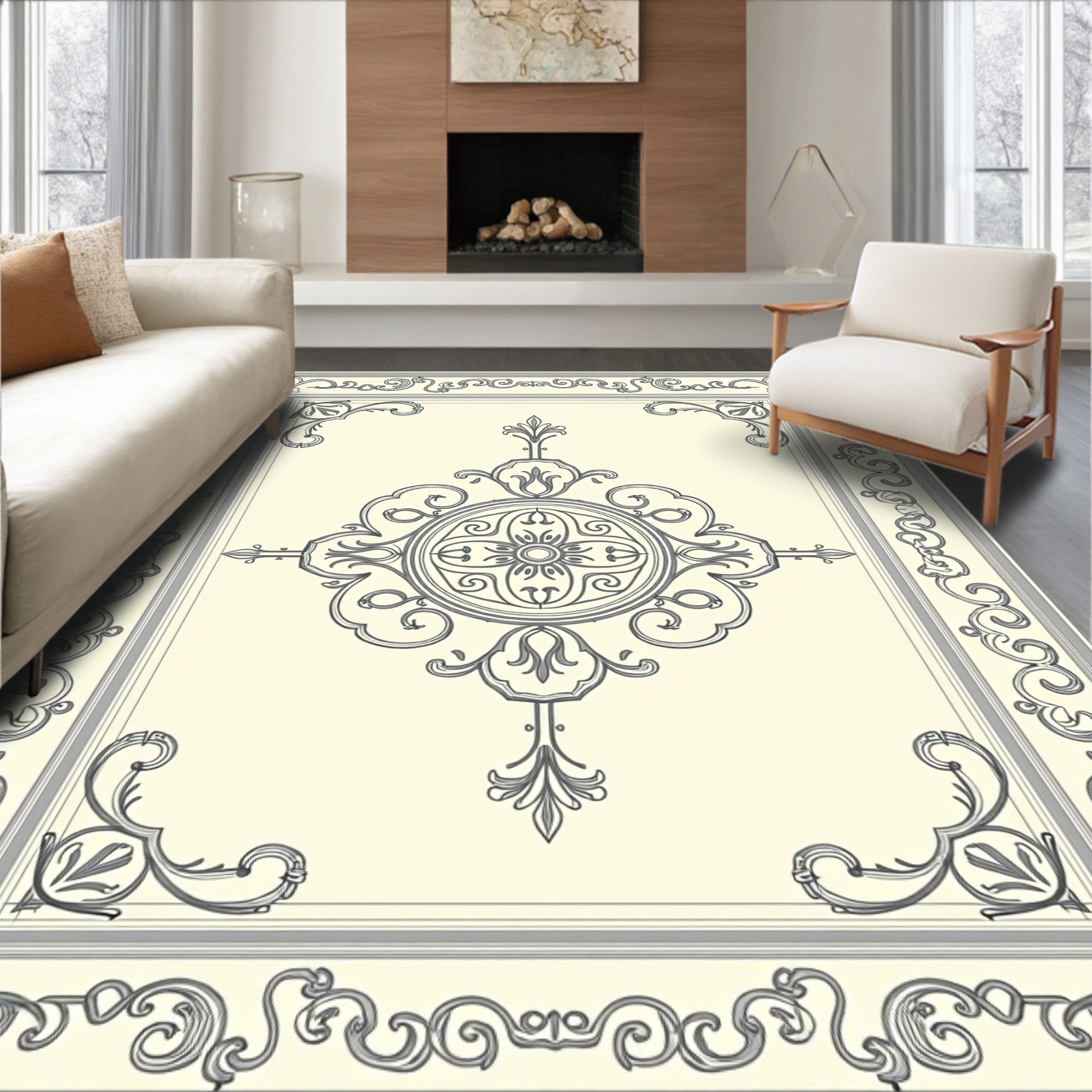 Grand Regal Ornamental Pattern Rug