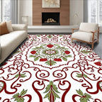 Vine and Strawberry Mandala Pattern Rug