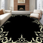 Ornate Scrollwork Elegance Frame Rug