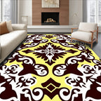 Bold Floral Scrollwork Pattern Rug